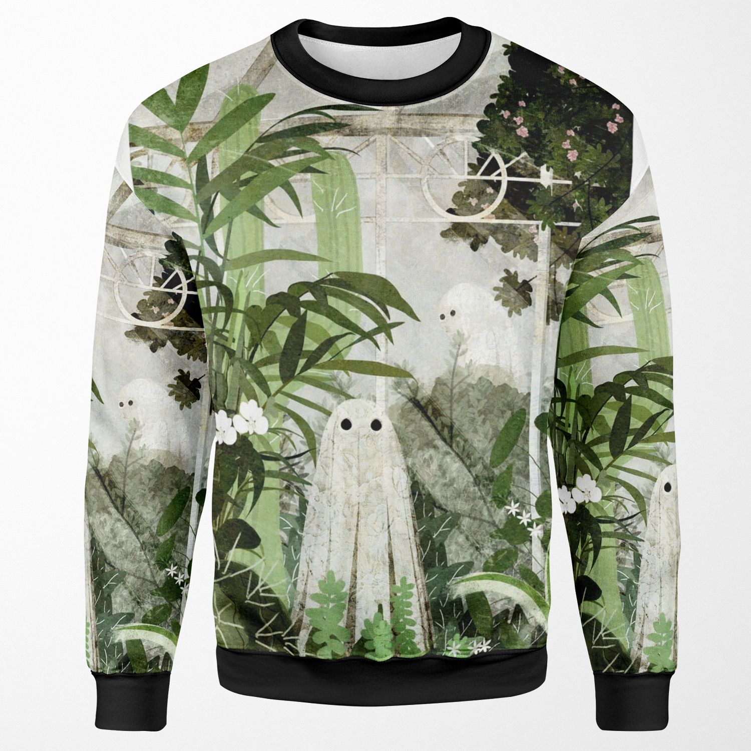 There S A Ghost In The Greenhouse Again All-over-print Unisex Sweatshirt