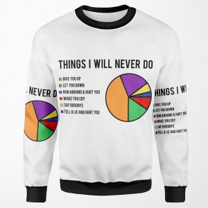 Things I Will Never Do All-over-print Unisex Sweatshirt