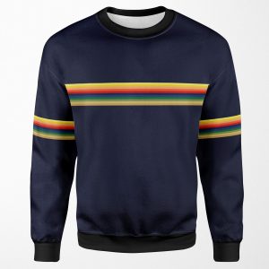 Thirteen Whittaker Rainbow Shape Doctor T Shirt Blue Navy All-over-print Unisex Sweatshirt