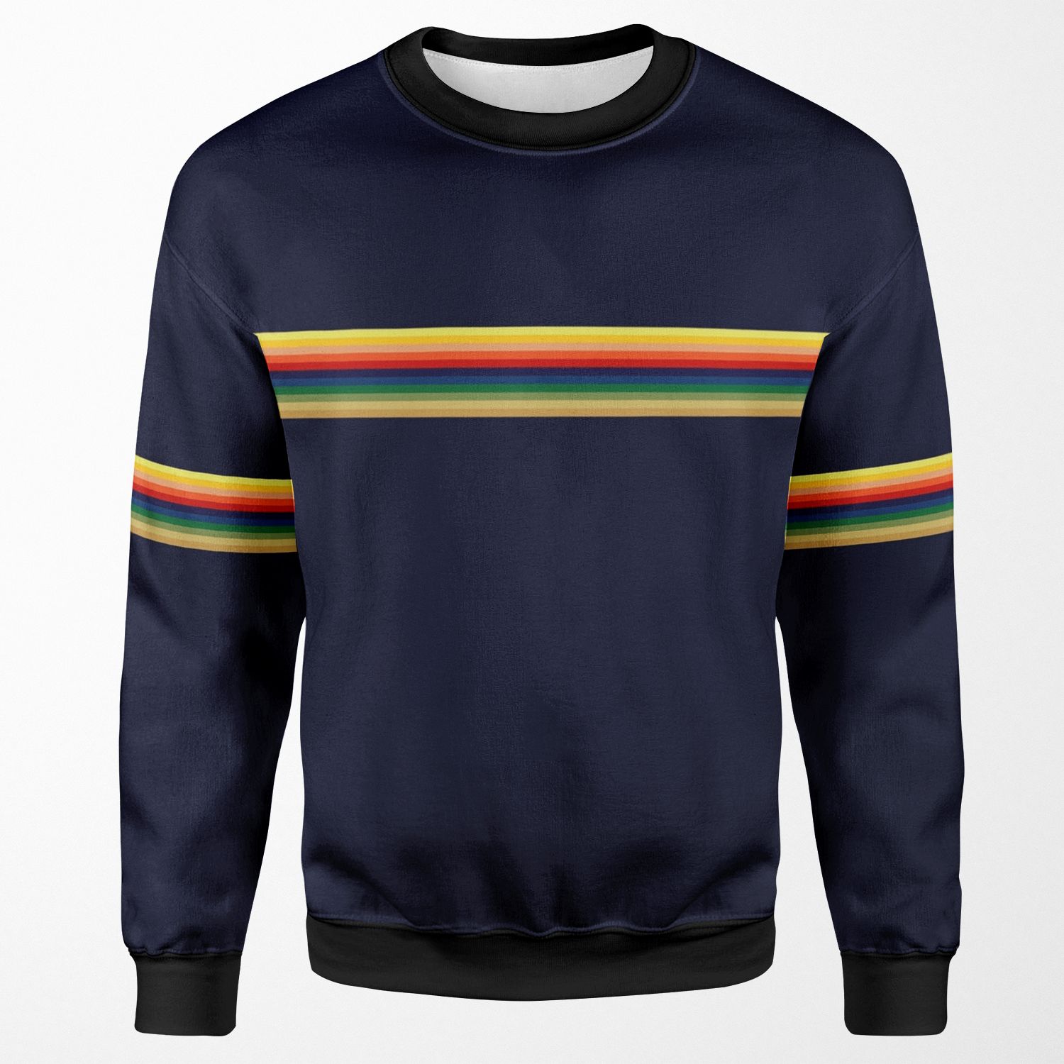 Thirteen Whittaker Rainbow Shape Doctor T Shirt Blue Navy All-over-print Unisex Sweatshirt