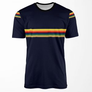 Thirteen Whittaker Rainbow Shape Doctorblue Navy All-over-print T-shirt