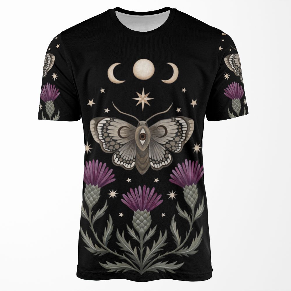 Thistle And Moth All-over-print T-shirt