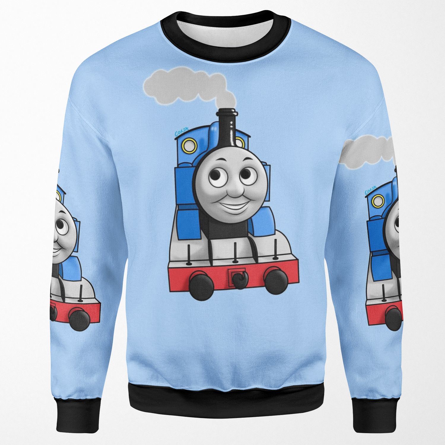 Thomas Puffing Along All-over-print Unisex Sweatshirt