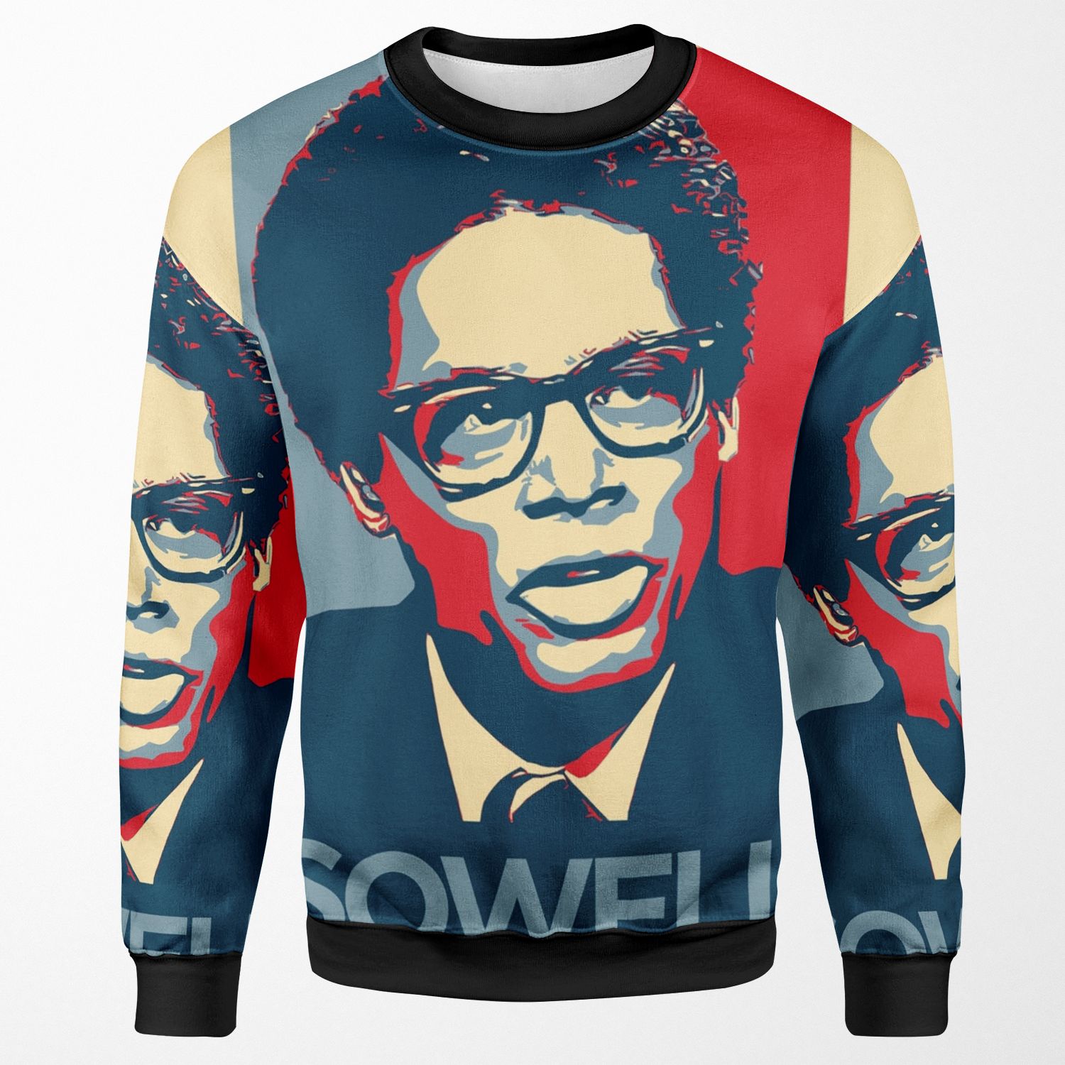 Thomas Sowell In Color All-over-print Unisex Sweatshirt
