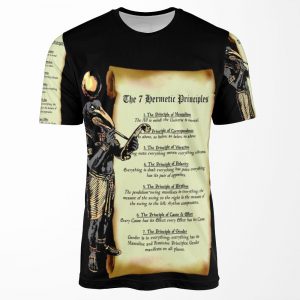 Thoth And The 7 Hermetic Principles Egyptian And Greek Philosophy From The Kybalion All-over-print T-shirt