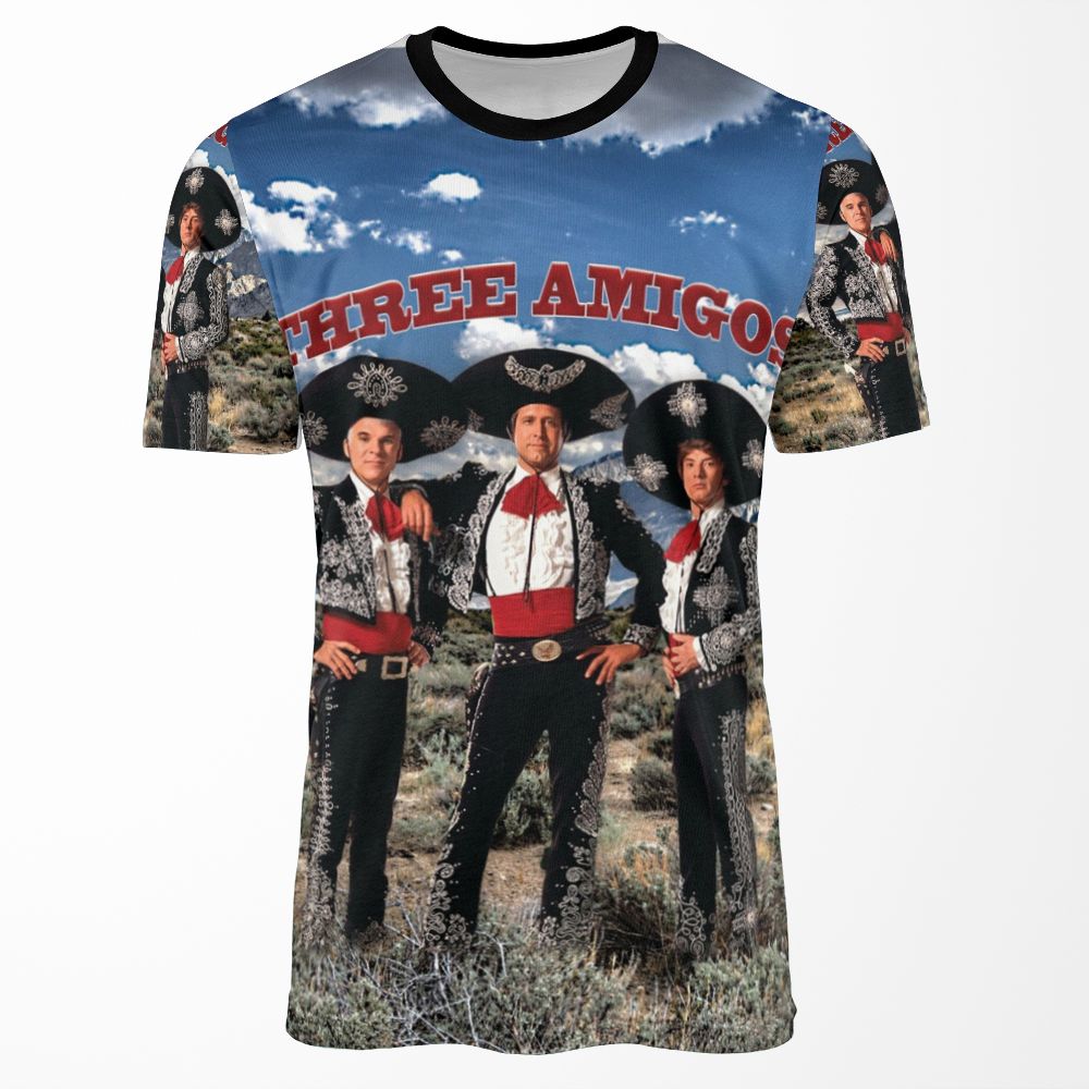 Three Amigos All-over-print T-shirt