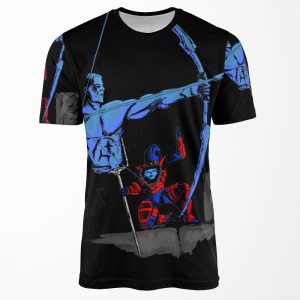 Three Suns Alligned All-over-print T-shirt