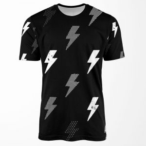 Thunder Pattern All-over-print T-shirt