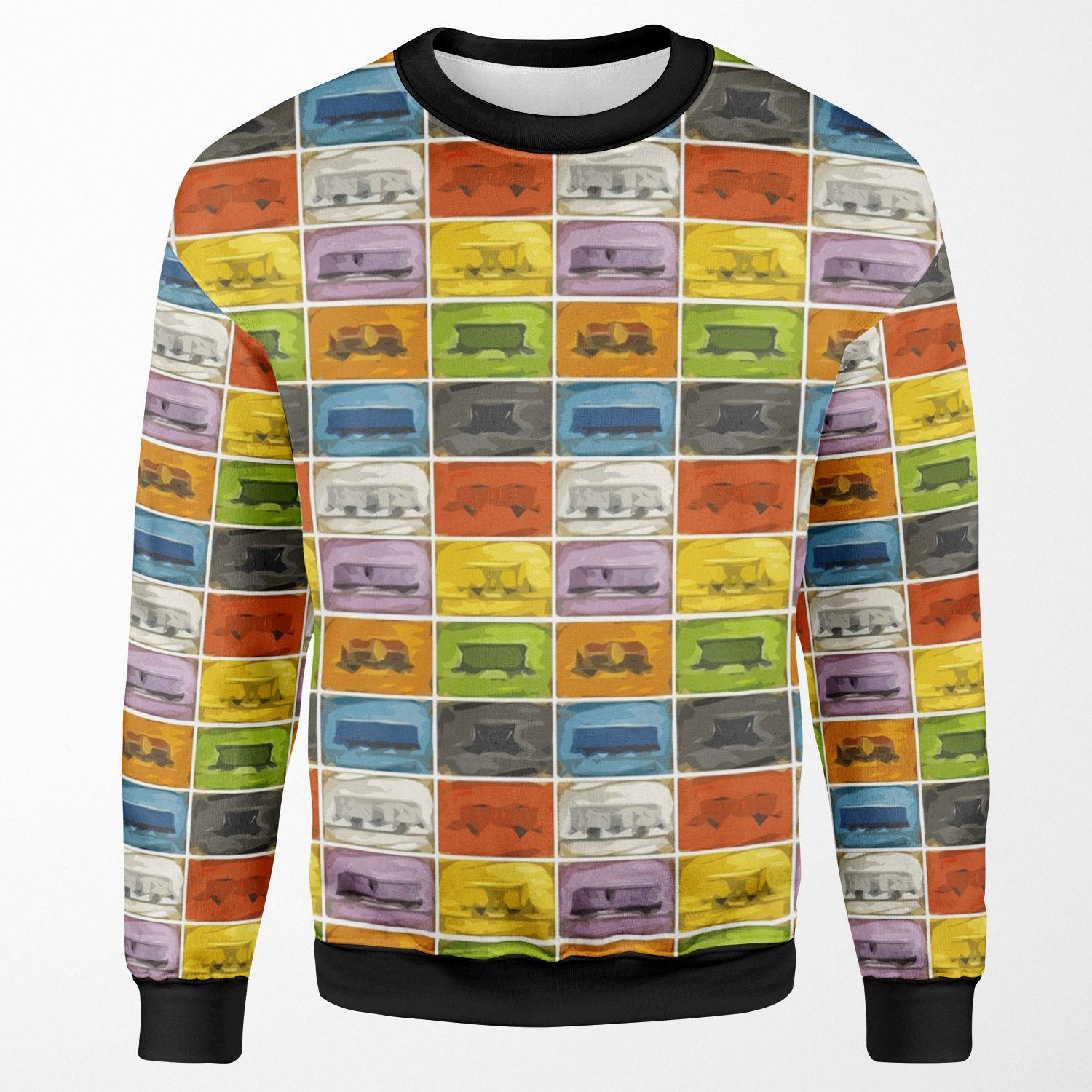 Ticket To Ride The Trains All-over-print Unisex Sweatshirt