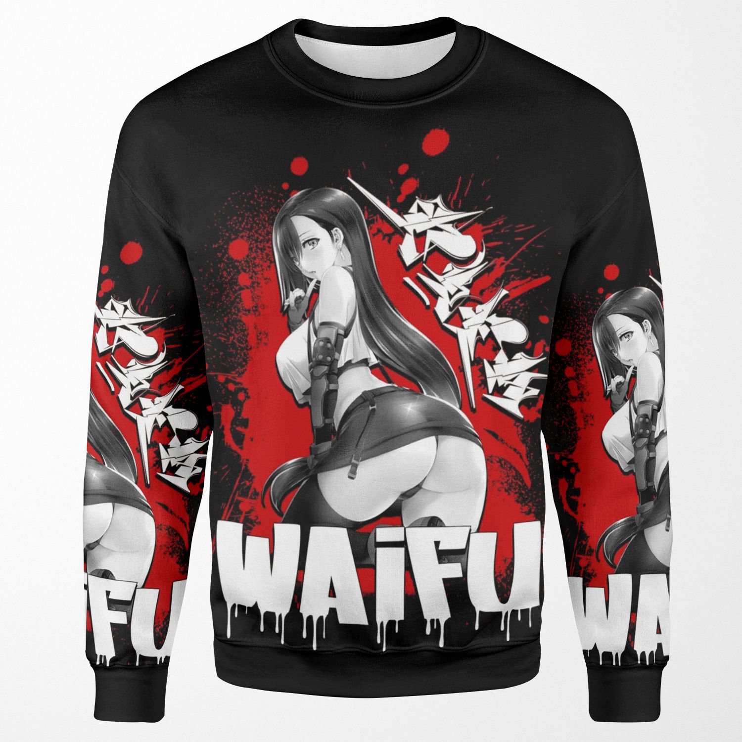 Tifa Lockhart Graffiti Ff7 Remake All-over-print Unisex Sweatshirt