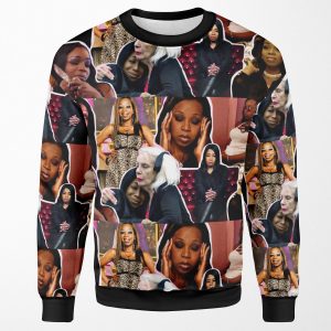 Tiffany Pollard Collage Montage Flavorette Celebrity Memes Reality Tv Puns Banter Jokes Funny Moments Gift Ideas Good Vibes All-over-print Unisex Sweatshirt
