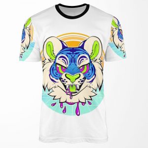 Tiger Vaporwave All-over-print T-shirt