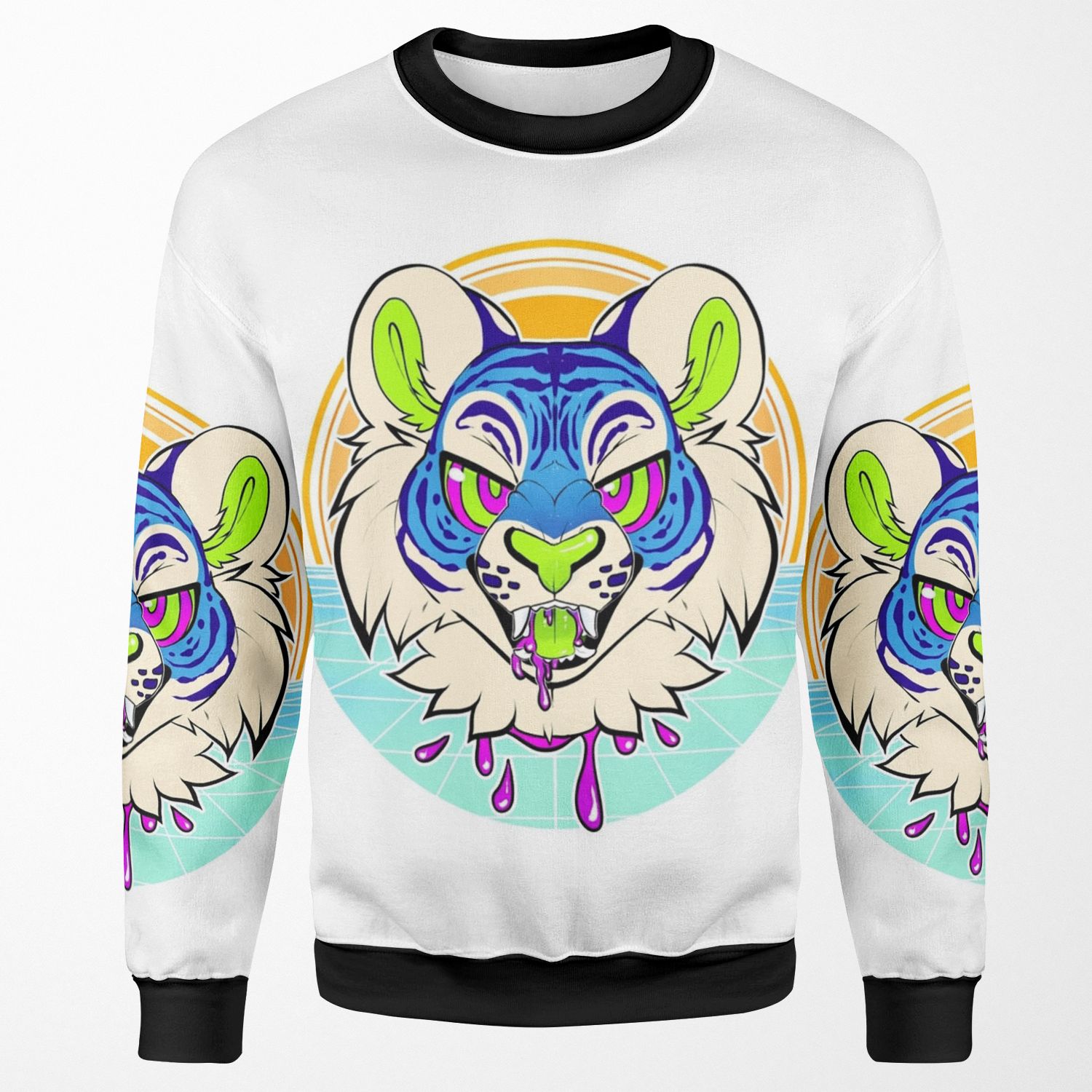 Tiger Vaporwave All-over-print Unisex Sweatshirt