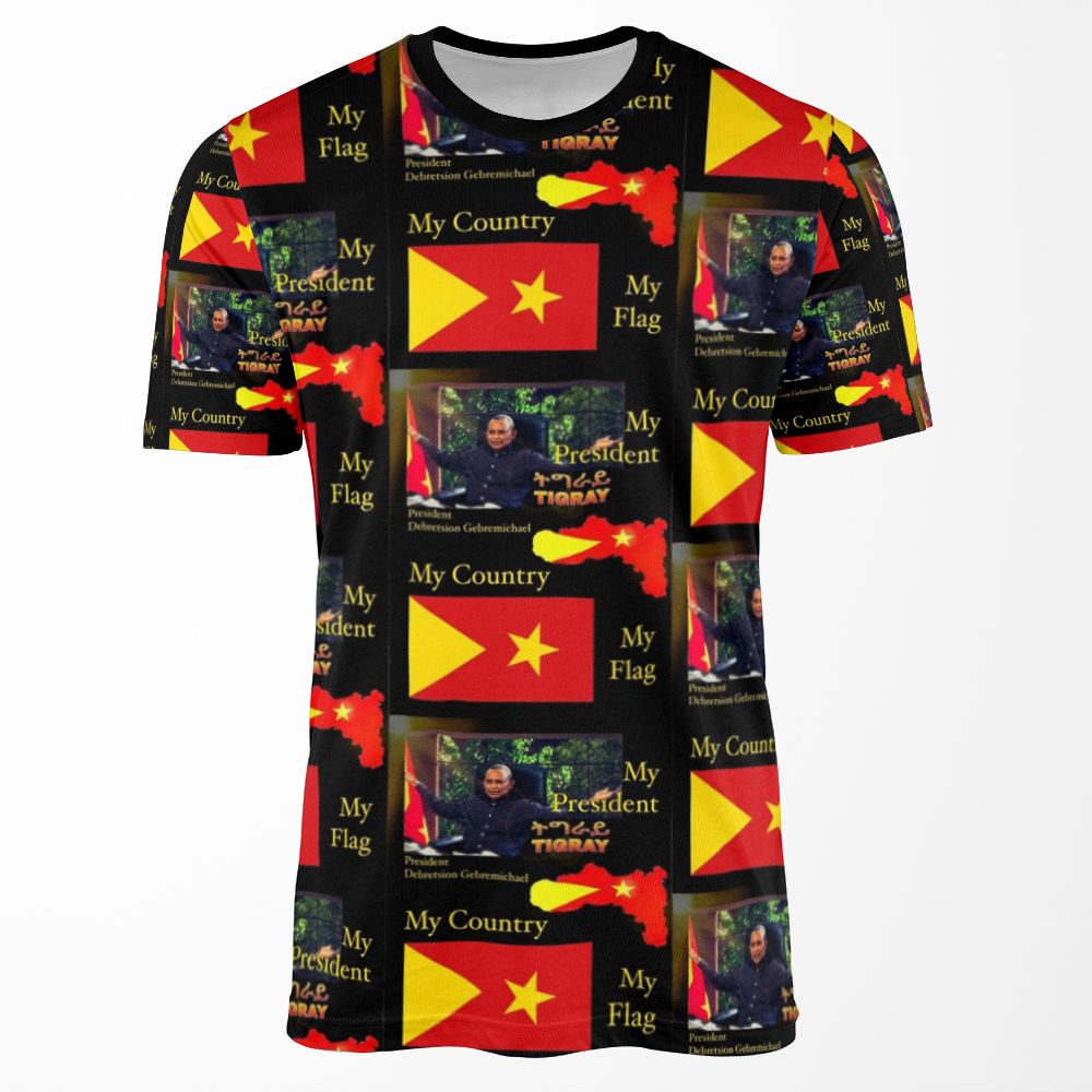 Tigray Will Prevail %Ef%B8%8F Pride President Debretsion Gebremichael All-over-print T-shirt