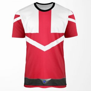 Time Force Red All-over-print T-shirt