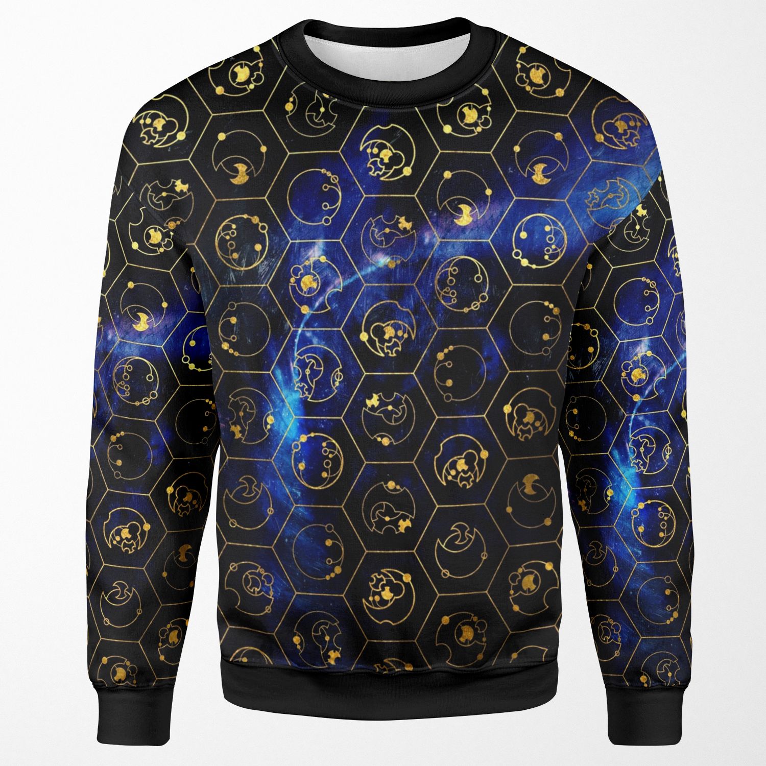 Time Lord Alphabet Blue All-over-print Unisex Sweatshirt