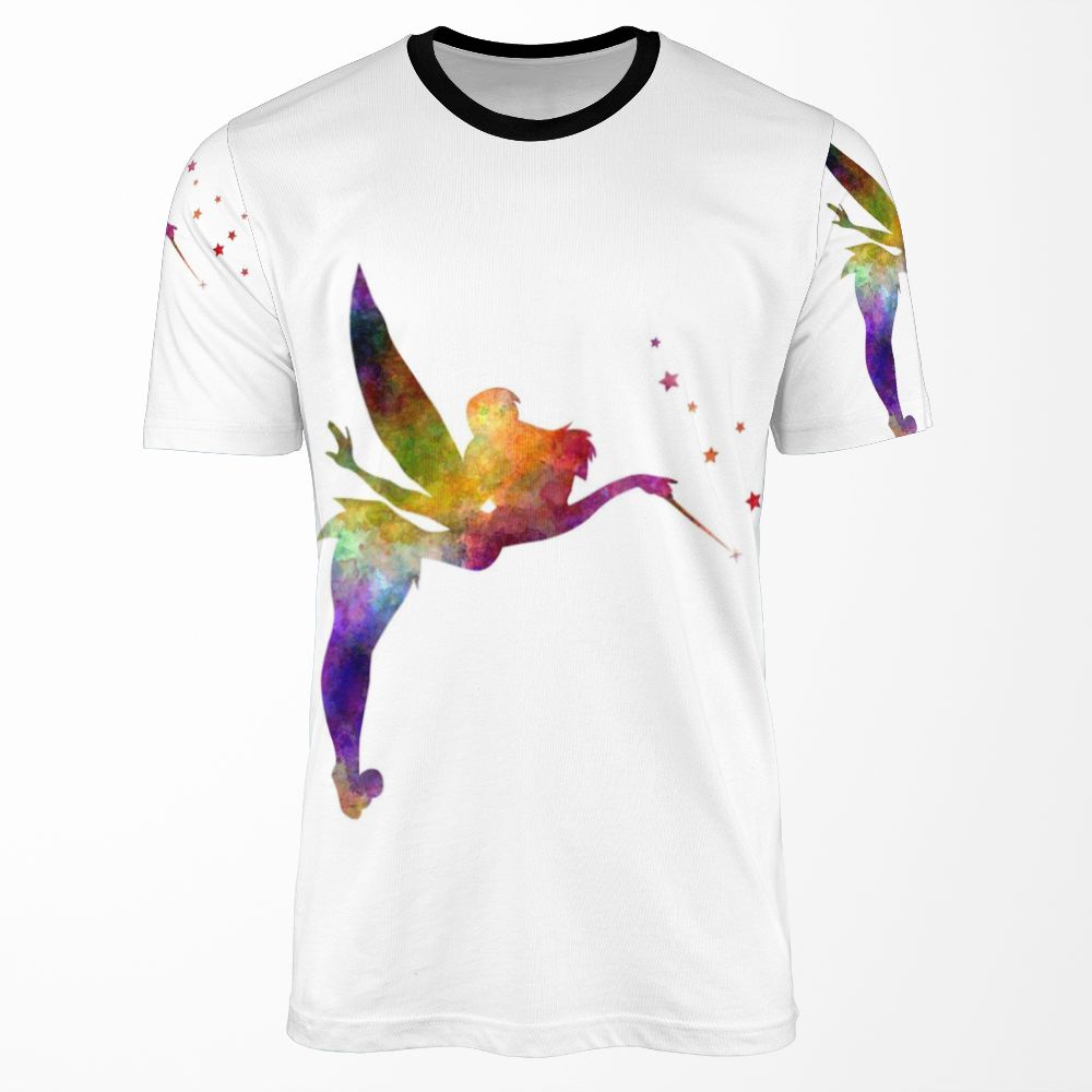 Tinkerbell In Watercolor All-over-print T-shirt