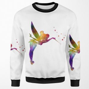 Tinkerbell In Watercolor All-over-print Unisex Sweatshirt