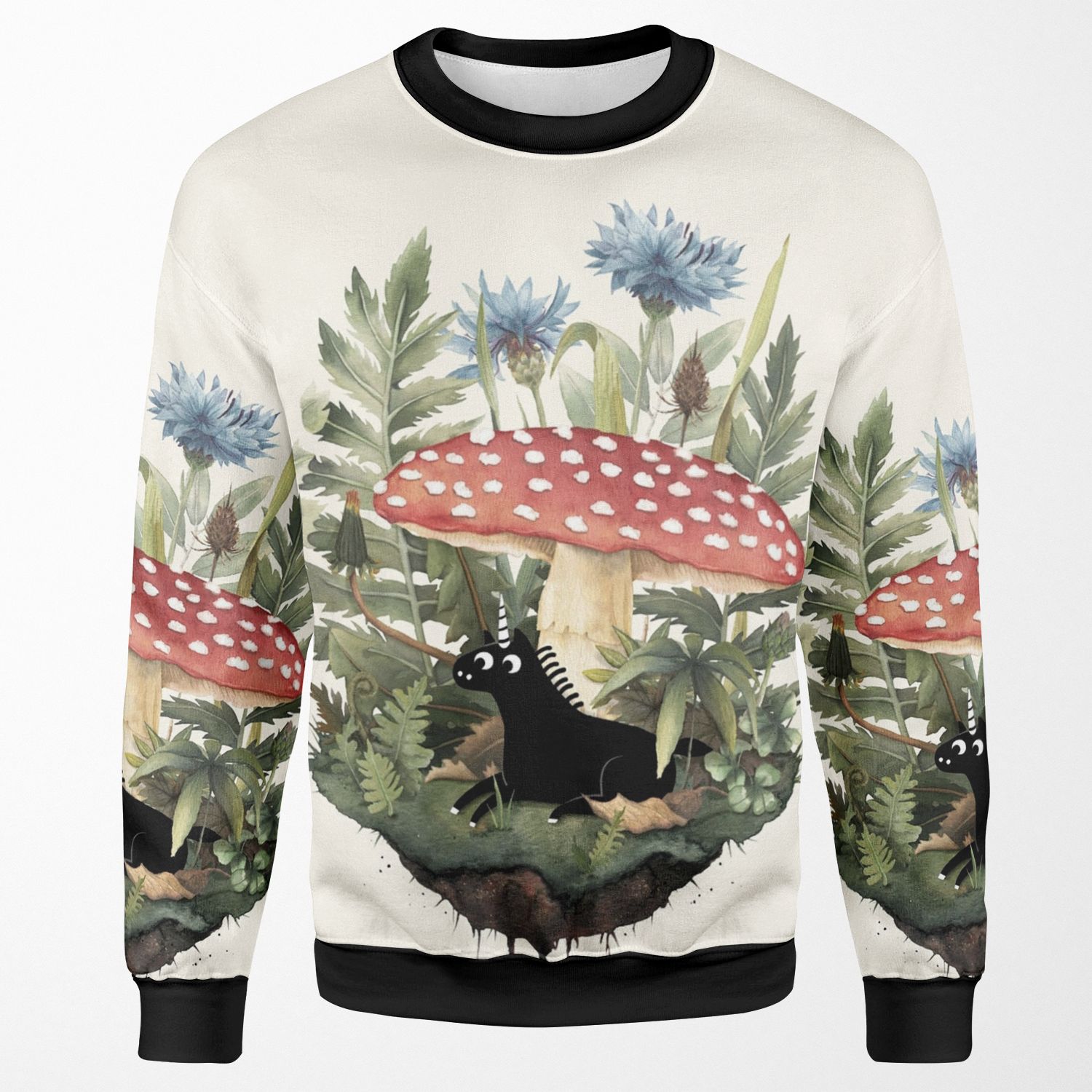 Tiny Unicorn All-over-print Unisex Sweatshirt