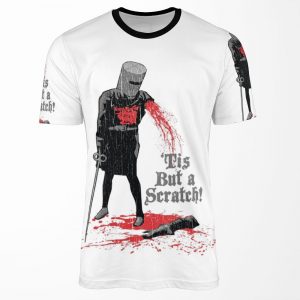 Tis But A Scratch All-over-print T-shirt