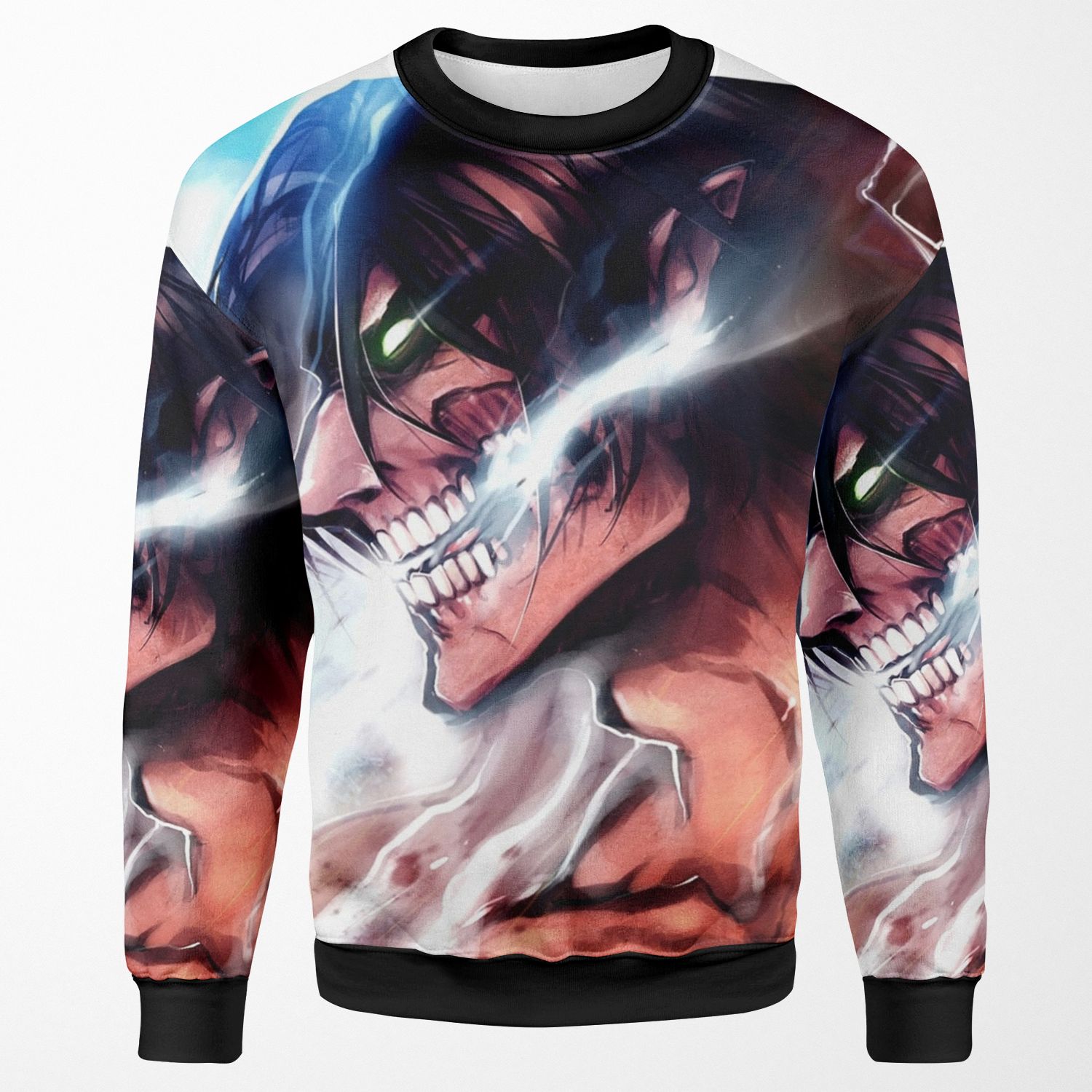Titan Eren Shingeki No Kyojin All-over-print Unisex Sweatshirt