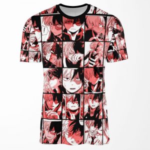 Todoroki Shoto Collage All-over-print T-shirt