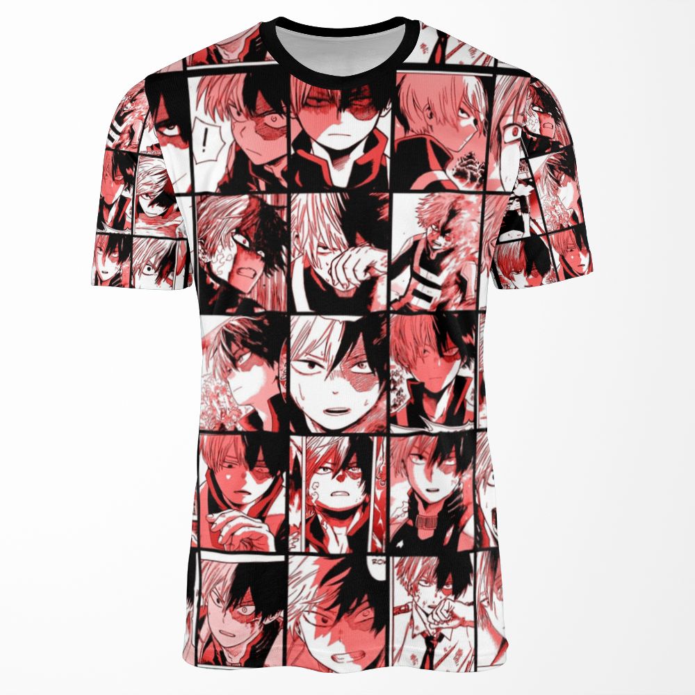 Todoroki Shoto Collage All-over-print T-shirt