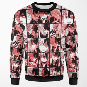 Todoroki Shoto Collage All-over-print Unisex Sweatshirt