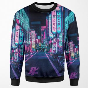 Tokyo A Neon Wonderland All-over-print Unisex Sweatshirt