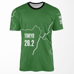 Tokyo Marathon Route All-over-print T-shirt