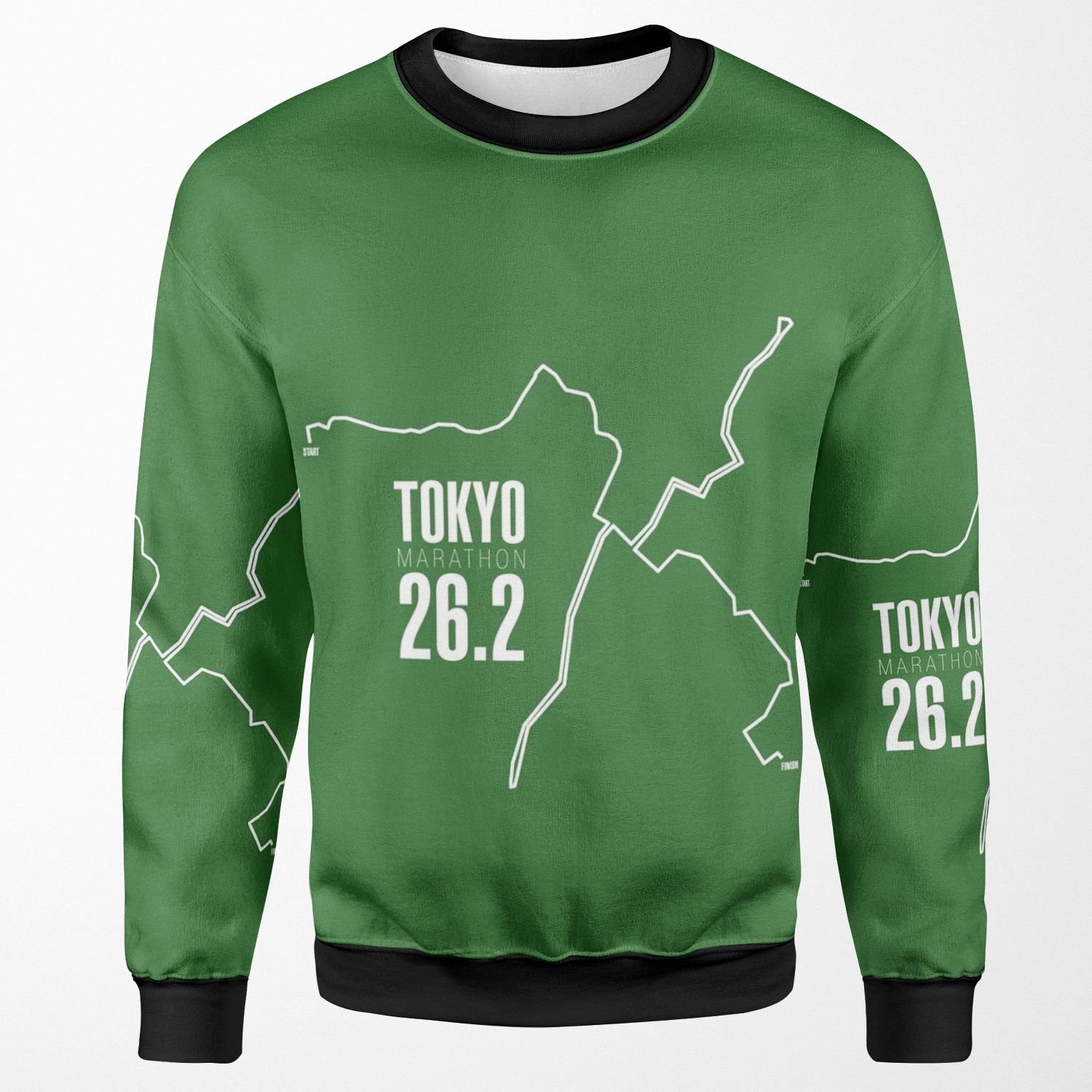 Tokyo Marathon Route All-over-print Unisex Sweatshirt