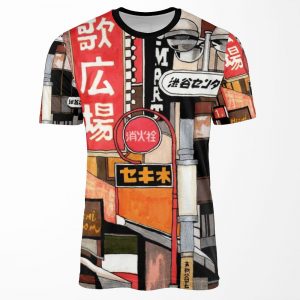Tokyo Street Signs All-over-print T-shirt