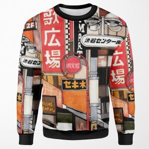 Tokyo Street Signs All-over-print Unisex Sweatshirt