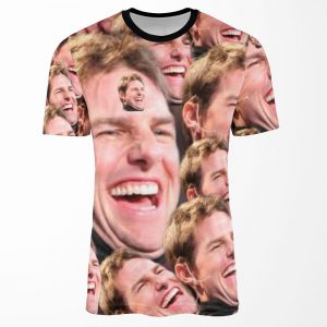 Tom Cruise Laughing Meme Photo Collage All-over-print T-shirt