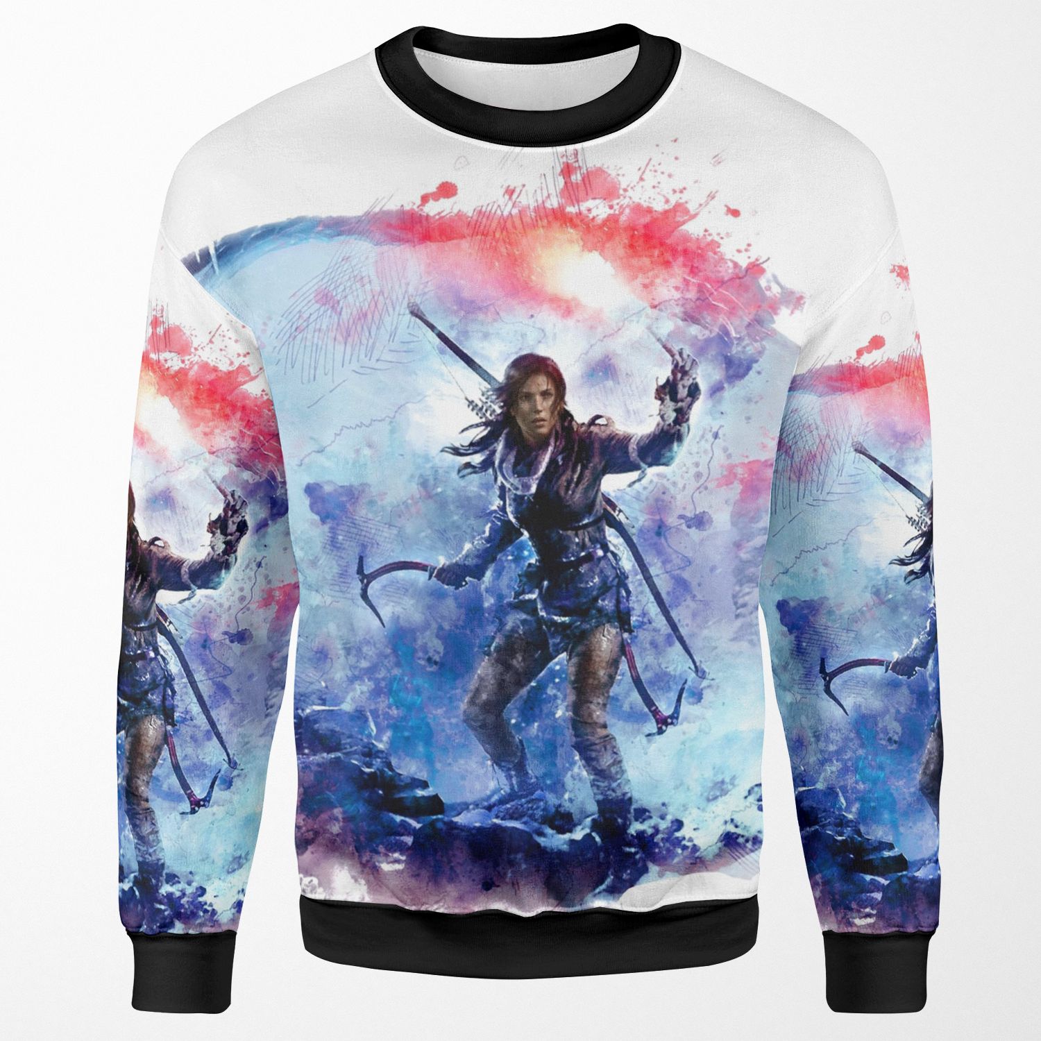 Tomb Raider Painting All-over-print Unisex Sweatshirt