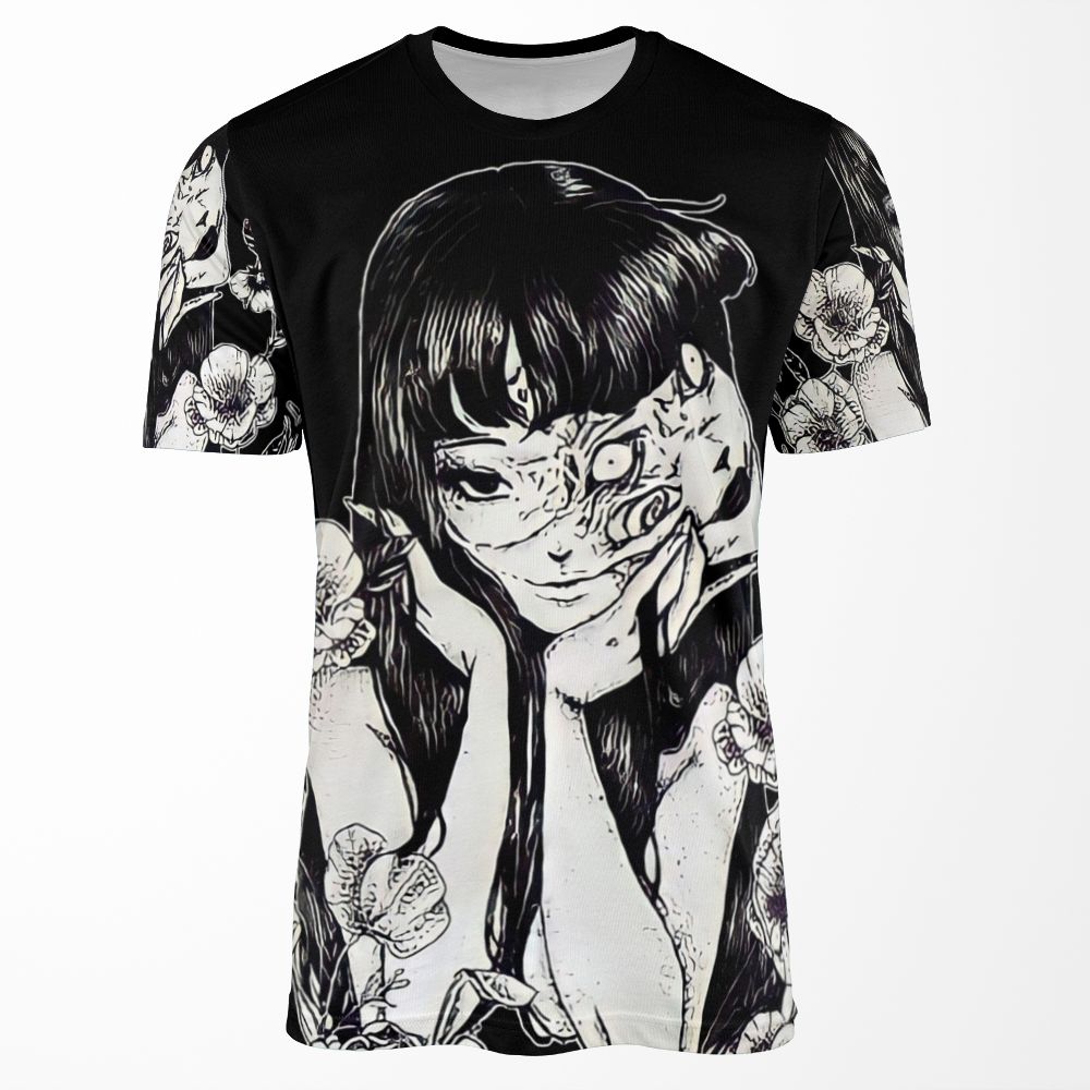Tomie Junji Ito Unique Art All-over-print T-shirt