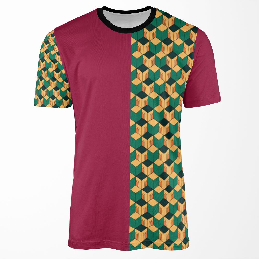 Tomioka Pattern All-over-print T-shirt