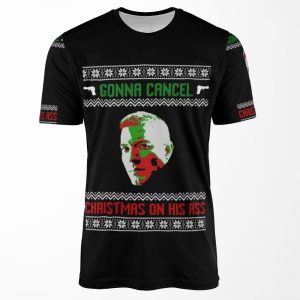 Tommy Egan Cancel Christmas Design All-over-print T-shirt