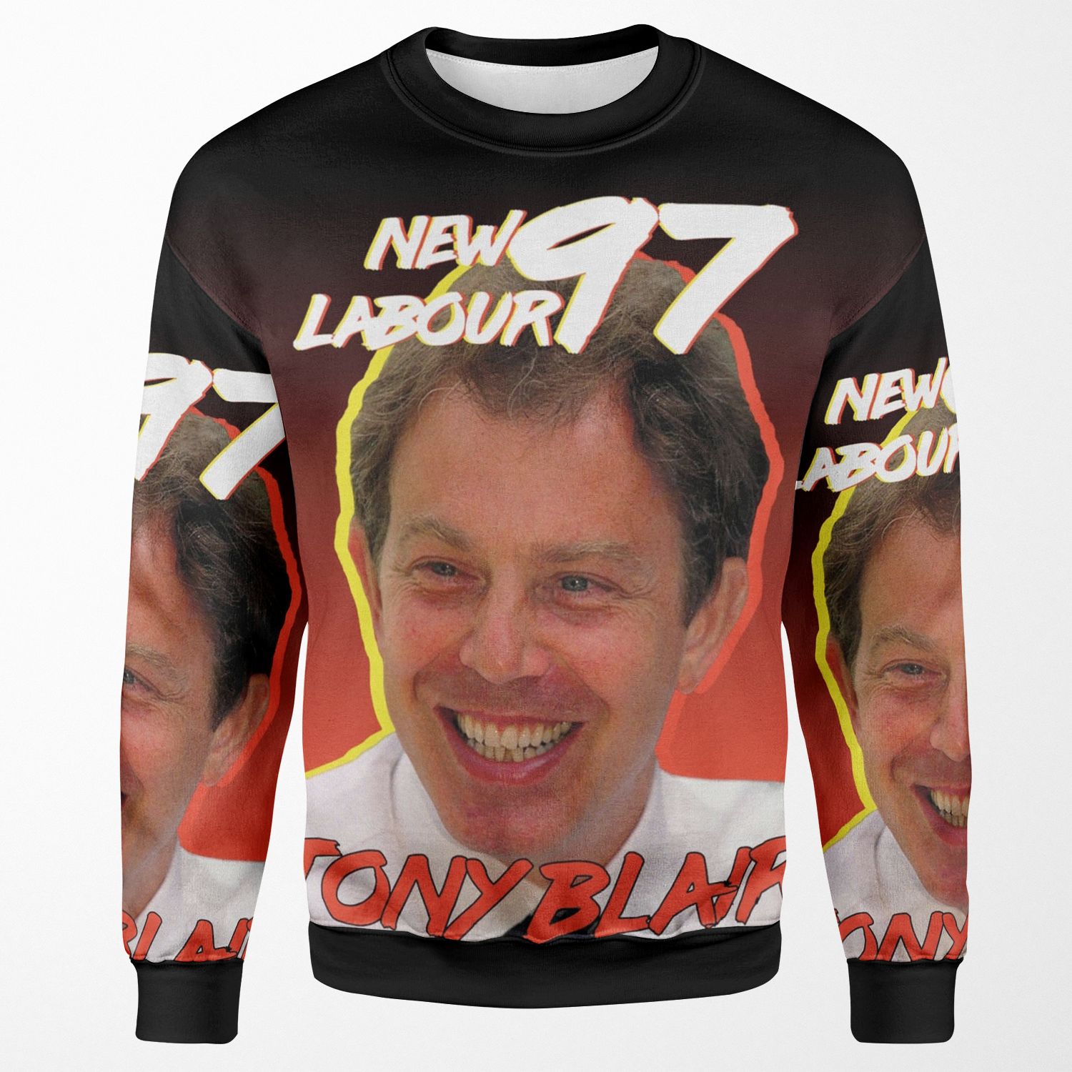 Tony Blair 1997 Vintage Style All-over-print Unisex Sweatshirt