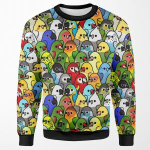 Too Many Birds Bird Squad 1 All-over-print Unisex Sweatshirt