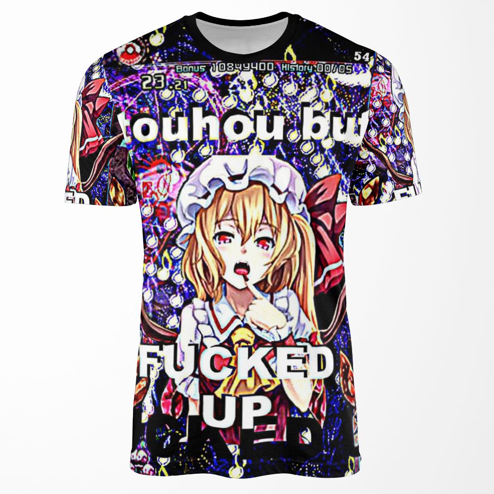 Touhou But Fucked Up All-over-print T-shirt