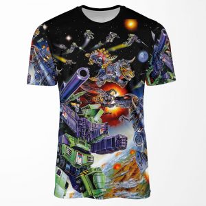 Transformers G1 Japanese Box Battle All-over-print T-shirt