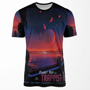 Trappist 1 Space Travel Poster All-over-print T-shirt