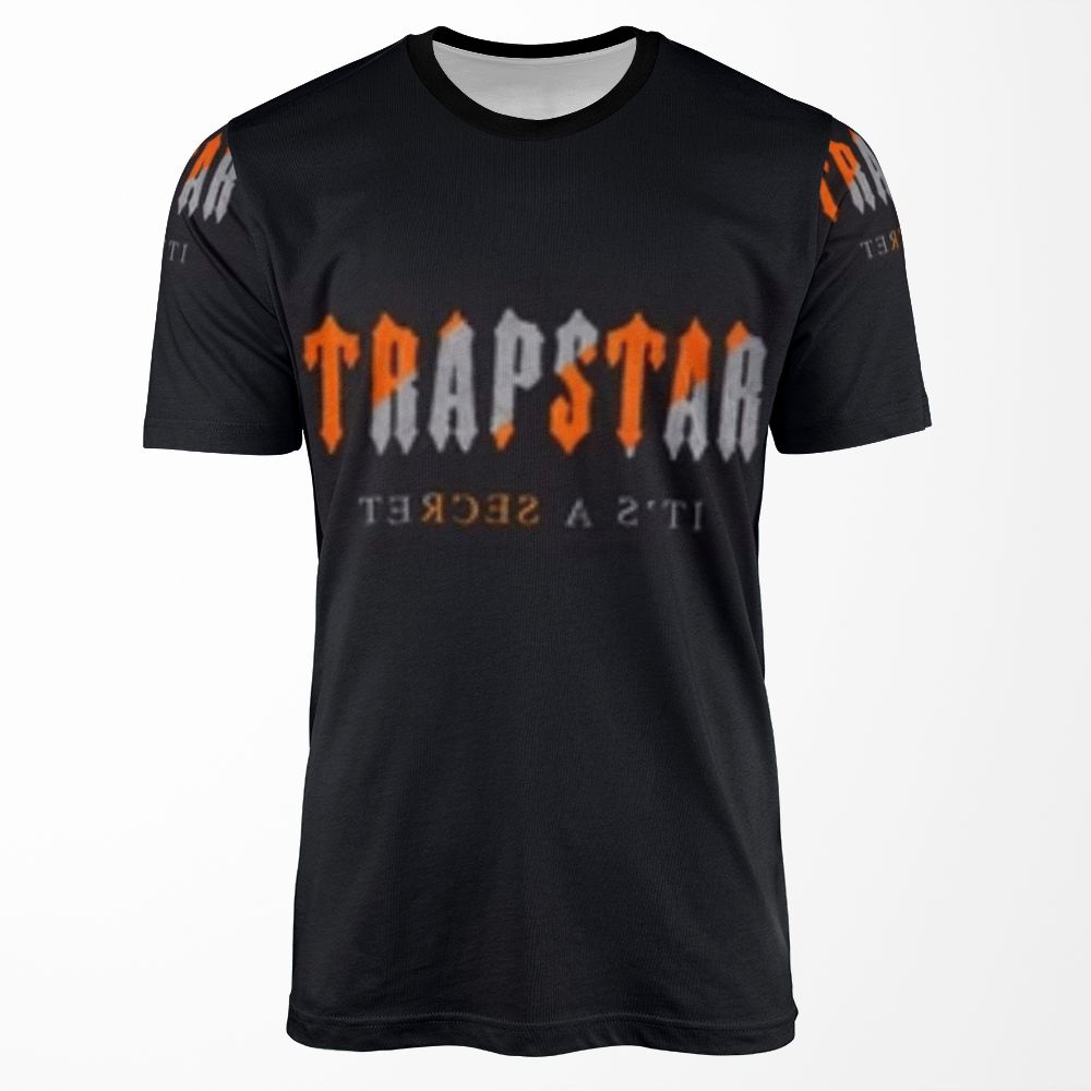 Trapstar Orange Stripes All-over-print T-shirt