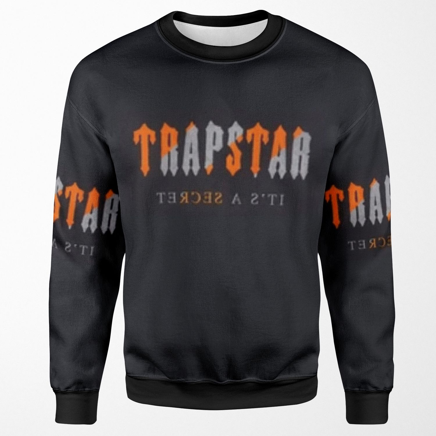 Trapstar Orange Stripes All-over-print Unisex Sweatshirt
