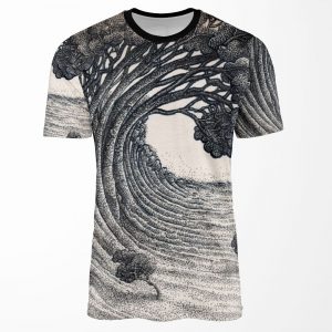 Tree Wave All-over-print T-shirt