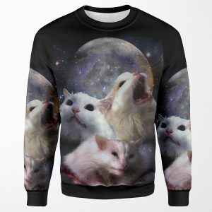 Triple Thurston Moon Cats All-over-print Unisex Sweatshirt