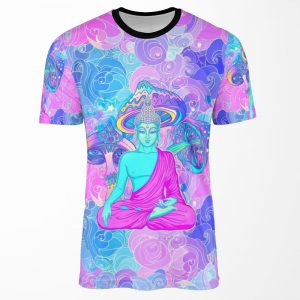 Trippy Buddha All-over-print T-shirt