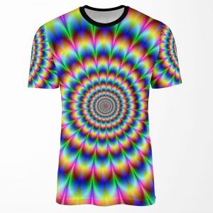 Trippy Stoner Op Art All-over-print T-shirt