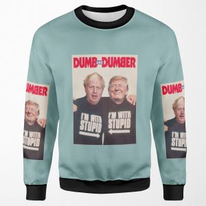 Trump And Boris Johnson Dumb And Dumber All-over-print Unisex Sweatshirt